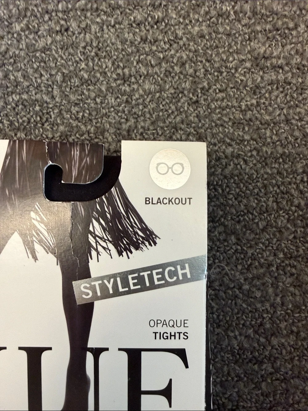 HUE Styletech Blackout Tights in Black